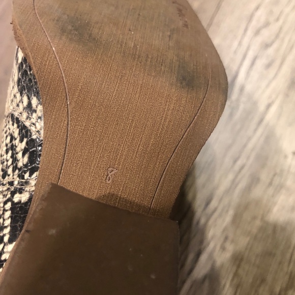 Sam Edelman Snakeskin Print Block Heel 8 - Picture 7 of 10